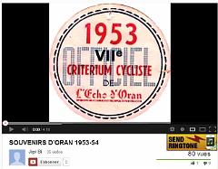X VIDEO SOUVENIRS D'ORAN 1953-54